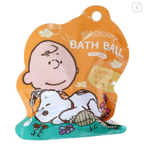 Peanuts Bath Ball with Random Mascot - Snoopy / Pine - Mu Shop