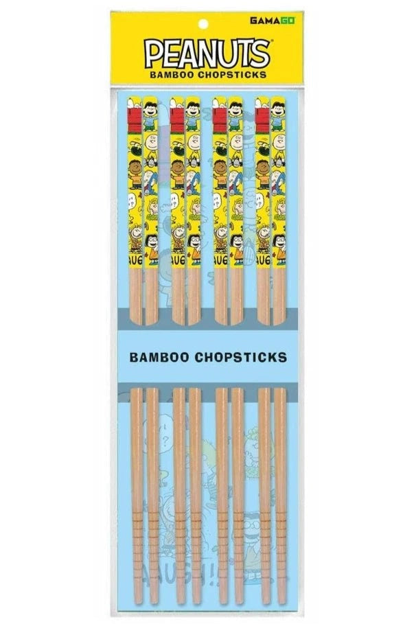 Peanuts Cast Bamboo Chopsticks - Mu Shop