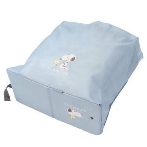 Peanuts Eco Shopping Bag & Bottom Plate - Snoopy / Light Blue - Mu Shop