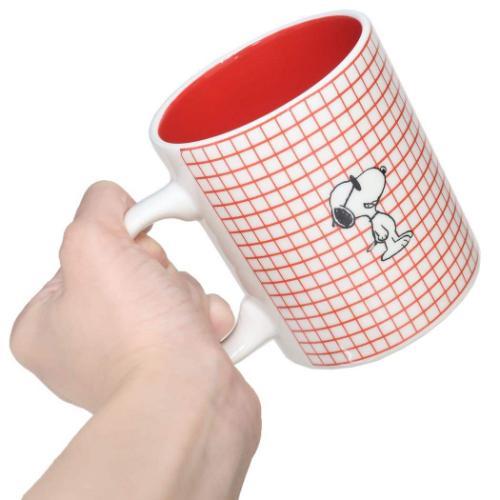 Peanuts Joe Cool Snoopy Checkered Mug - Mu Shop