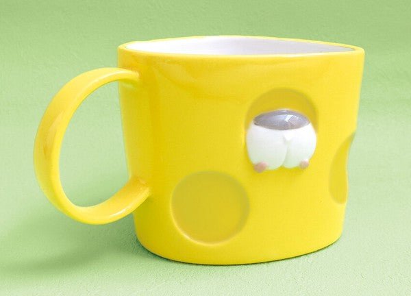 Peekaboo Hamster Cheese Mug 120ml - Mu Shop