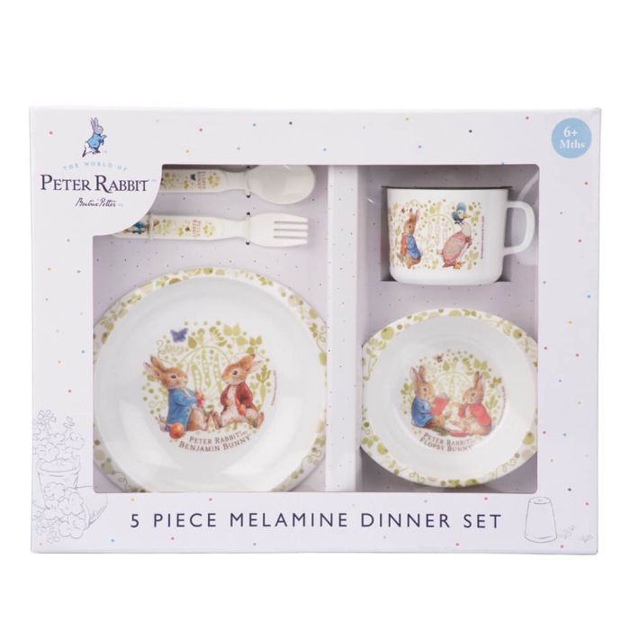 Peter Rabbit Melamine Dinner Set 5 pcs - Mu Shop