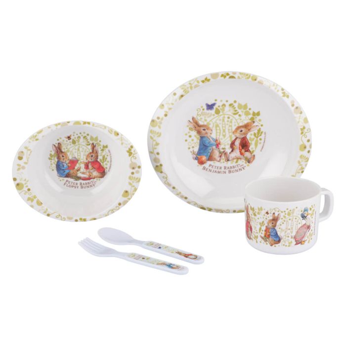 Peter Rabbit Melamine Dinner Set 5 pcs - Mu Shop