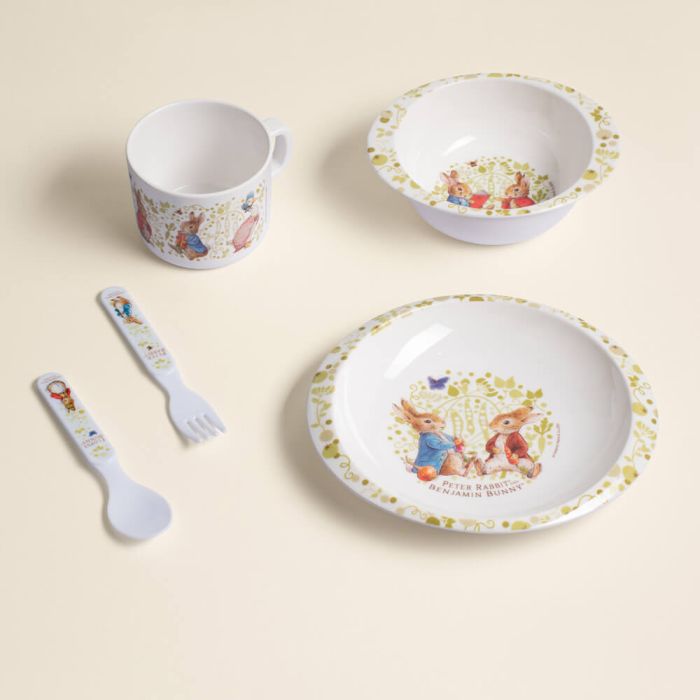 Peter Rabbit Melamine Dinner Set 5 pcs - Mu Shop