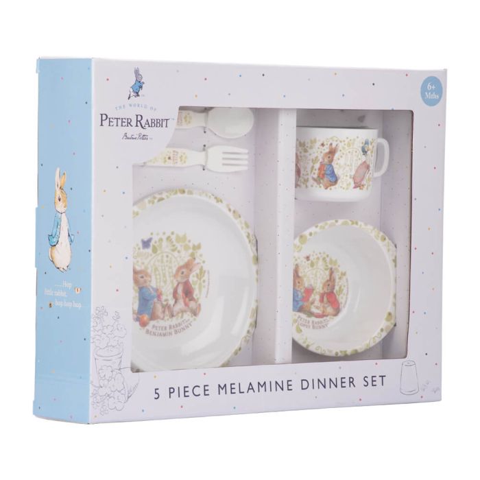 Peter Rabbit Melamine Dinner Set 5 pcs - Mu Shop