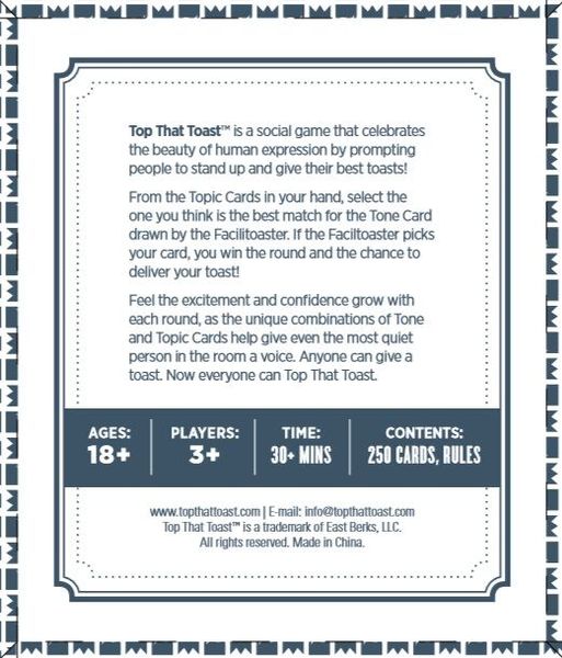 Top That Toast Card Game