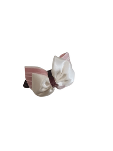 Pink and White Bowknot Hair Claw Clips - Mu Shop