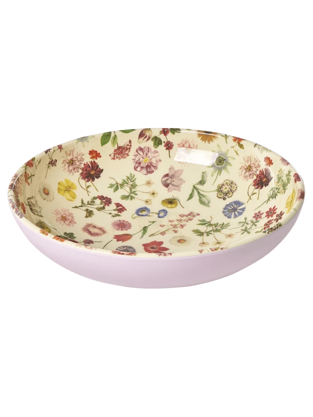 Pink - Flora's Dream Melamine Salad Bowl - Mu Shop