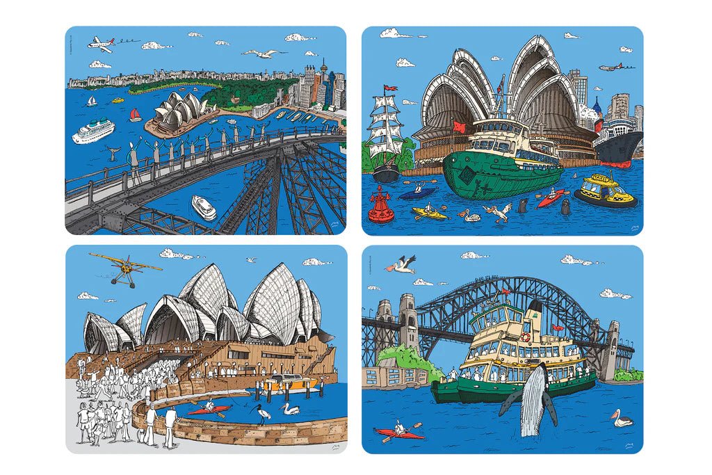 Placemat Set: Sydney Harbour Collection - Mu Shop