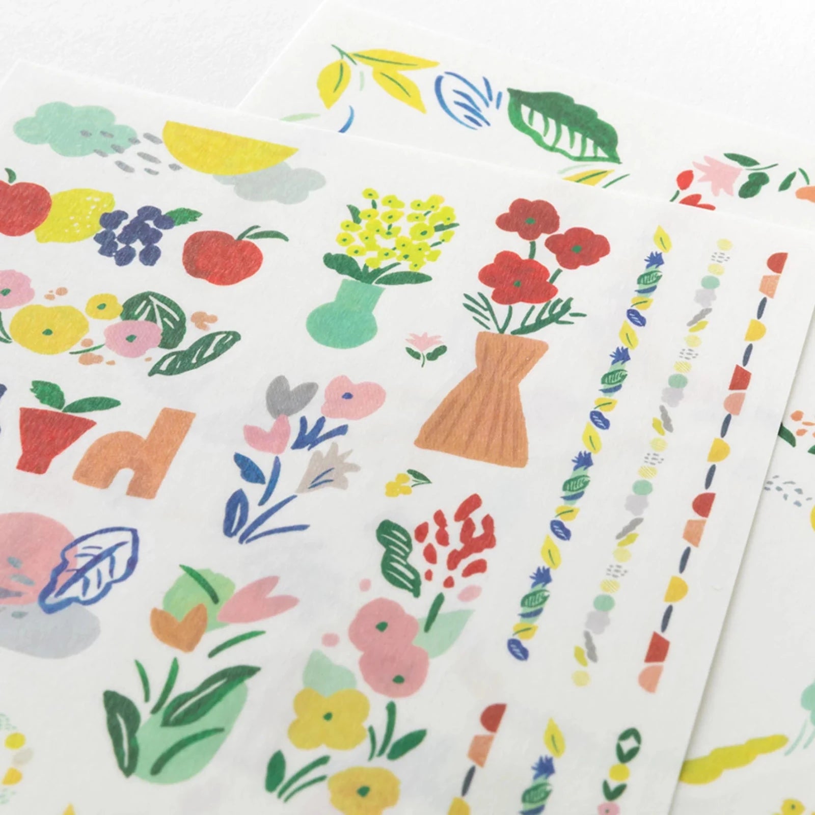 Planner Sticker – Yuru Log Motif Textile - Mu Shop