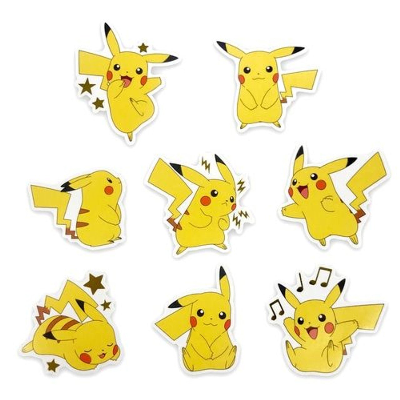 Pokemon Flake Seals Pikachu Stickers - Mu Shop