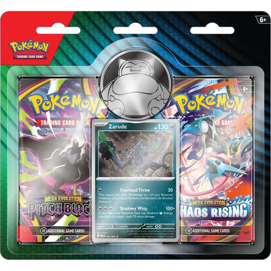 Pokémon TCG two-pack blister with Zarude foil promo card and metallic coin