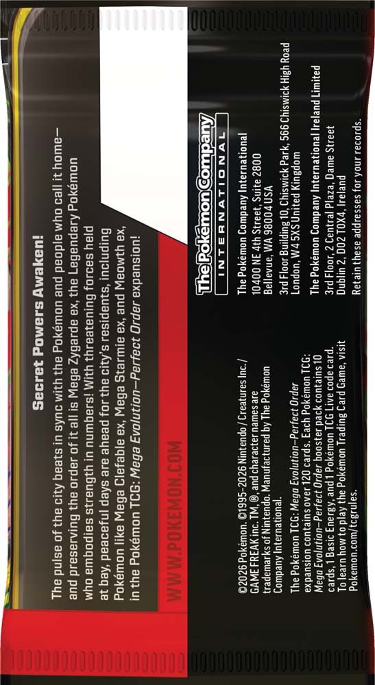 Pokémon TCG: Mega Evolution - Perfect Order Booster Pack - Mu Shop