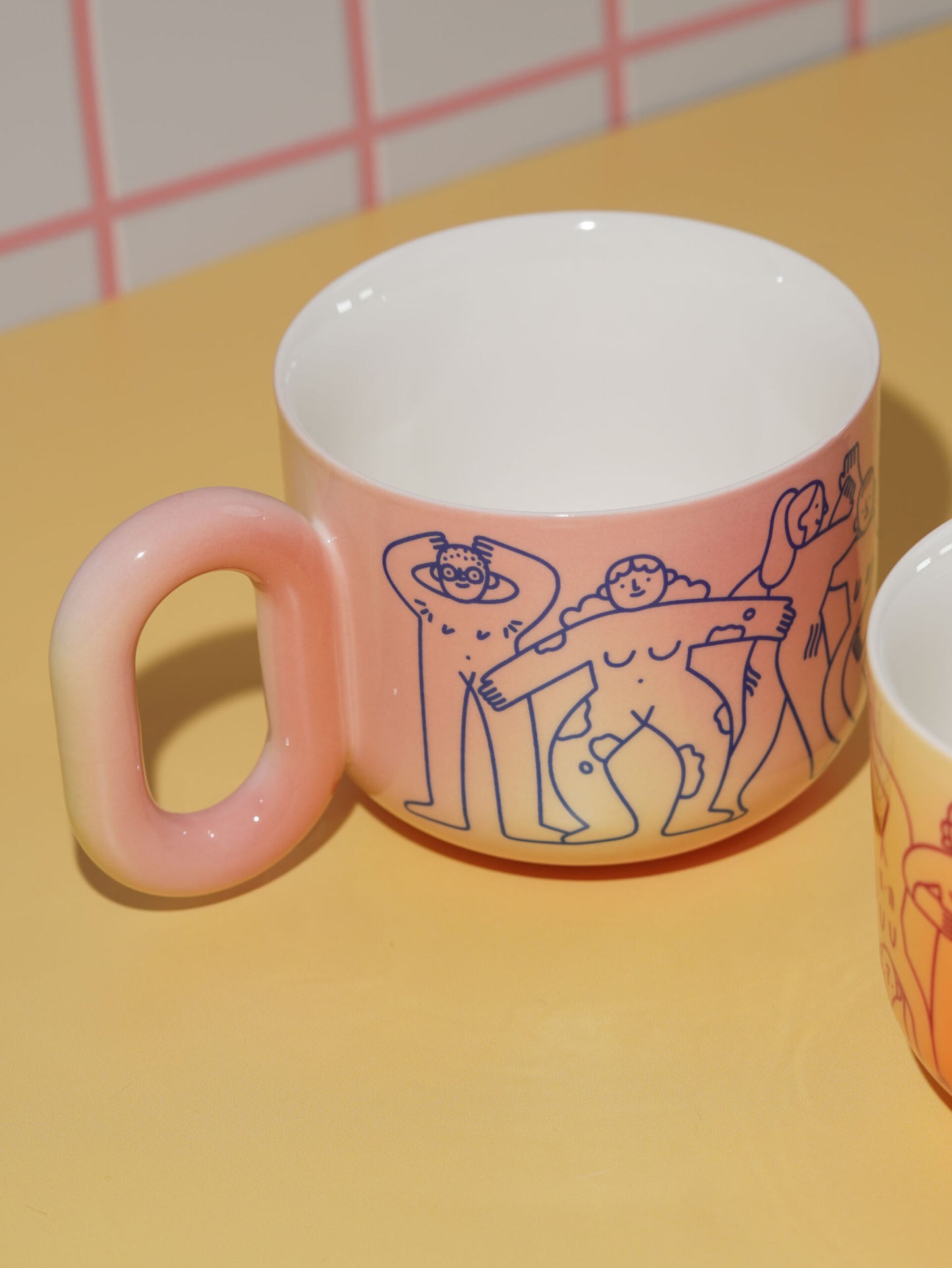 Naked Heart Friendship Mugs Set – Apple & Mango 500ml