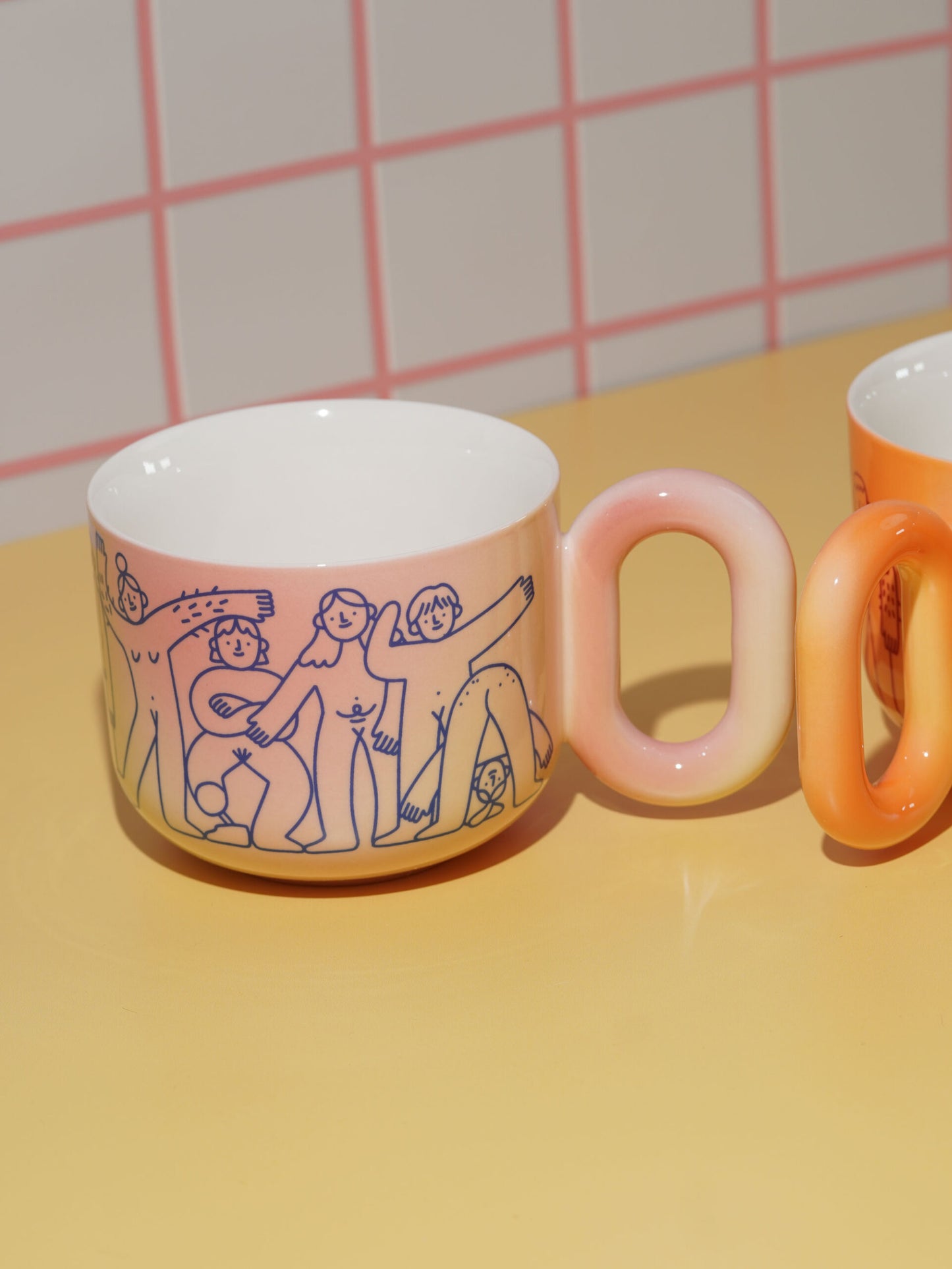 Naked Heart Friendship Mugs Set – Apple & Mango 500ml