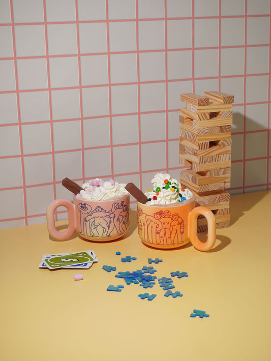 Naked Heart Friendship Mugs Set – Apple & Mango 500ml