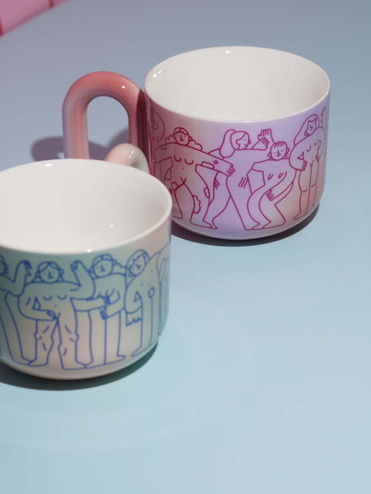 Naked Heart Friendship Mugs Set – Blueberry & Lychee 500ml