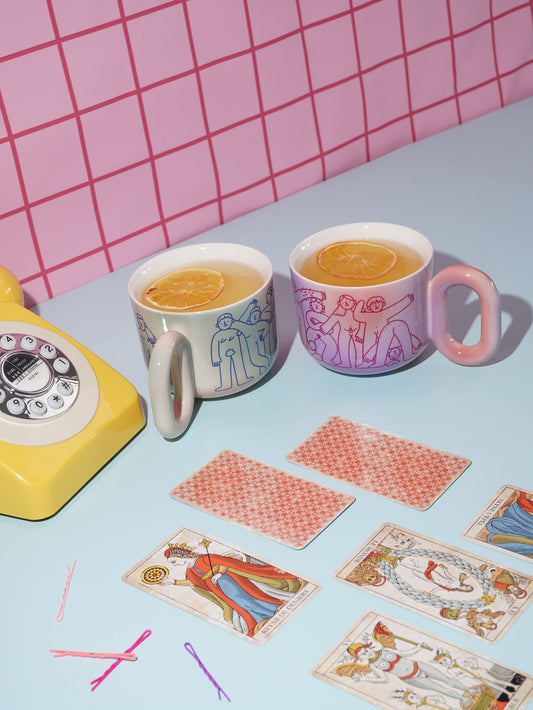 Naked Heart Friendship Mugs Set – Blueberry & Lychee 500ml