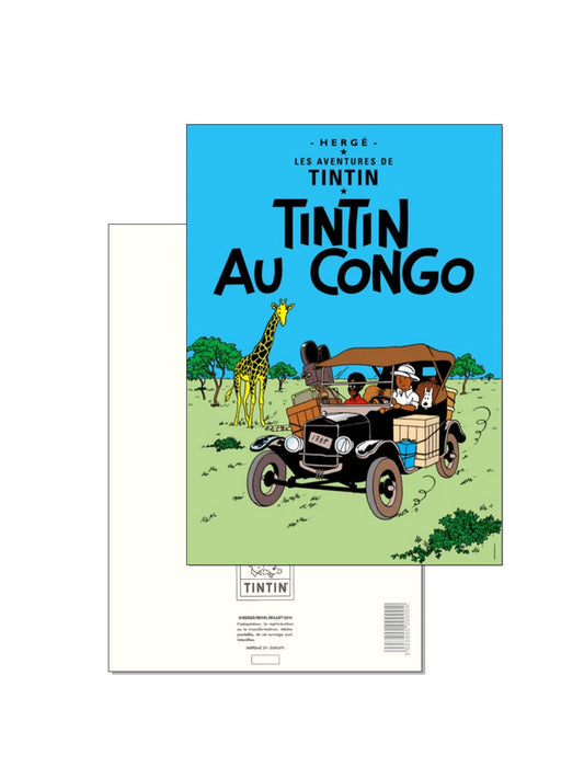 POSTCARD FR COVER - Tintin Au Congo - Mu Shop