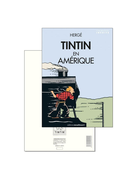 POSTCARD FR COVER - Tintin in America - Mu Shop