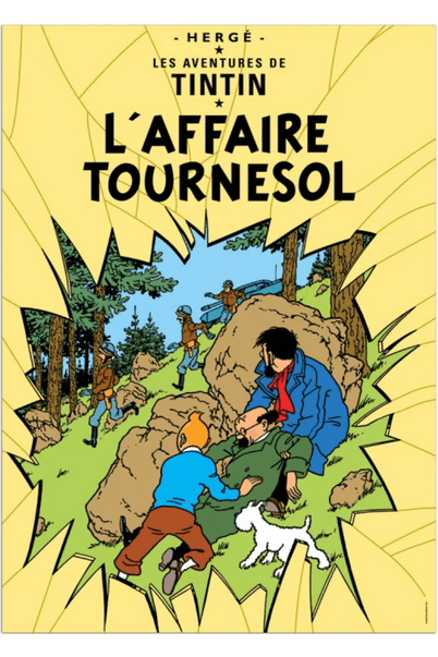 POSTER BOOK COVER - L'Affaire Tournesol - Mu Shop