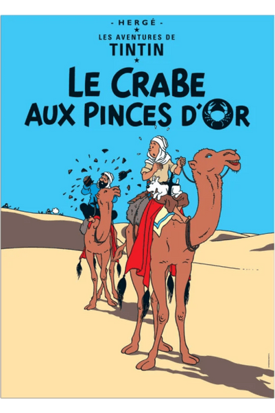 POSTER BOOK COVER - Le Crabe Aux Pinces D'Or - Mu Shop