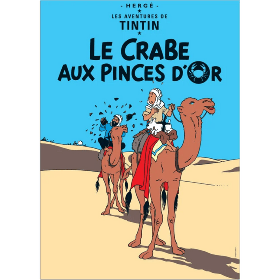 POSTER BOOK COVER - Le Crabe Aux Pinces D'Or - Mu Shop