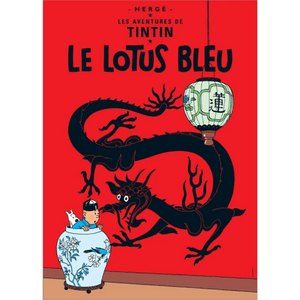 POSTER BOOK COVER - Le Lotus Bleu - Mu Shop