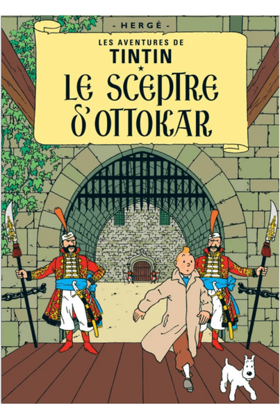 POSTER BOOK COVER - Le Sceptre D'Ottokar - Mu Shop