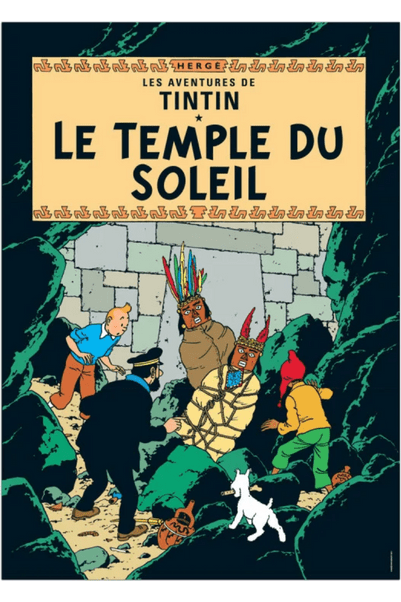 POSTER BOOK COVER - Le Temple Du Soleil - Mu Shop