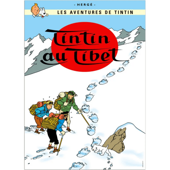 POSTER BOOK COVER - Tintin Au Tibet - Mu Shop