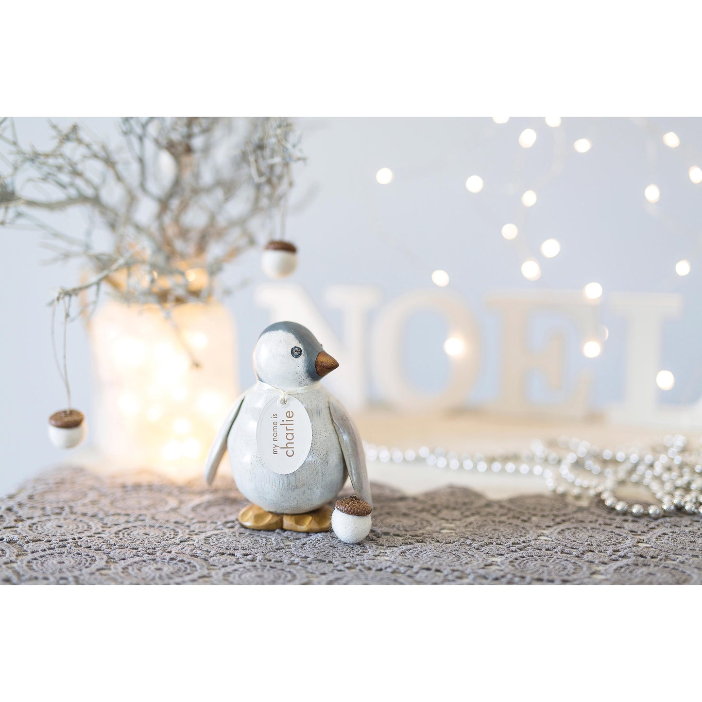 Wooden Baby Emperor Penguin