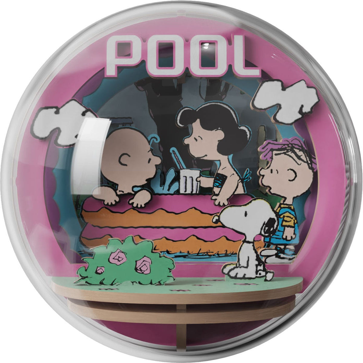 Peanuts Snoopy Cool Pool Wooden Theatre - product view 4