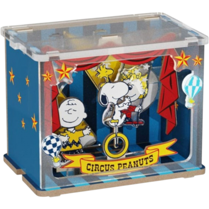 Snoopy Talent Show DIY Mini Scene Wooden Construction Set 9cm