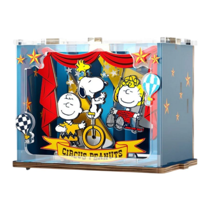 Snoopy Talent Show DIY Mini Scene Wooden Construction Set 9cm