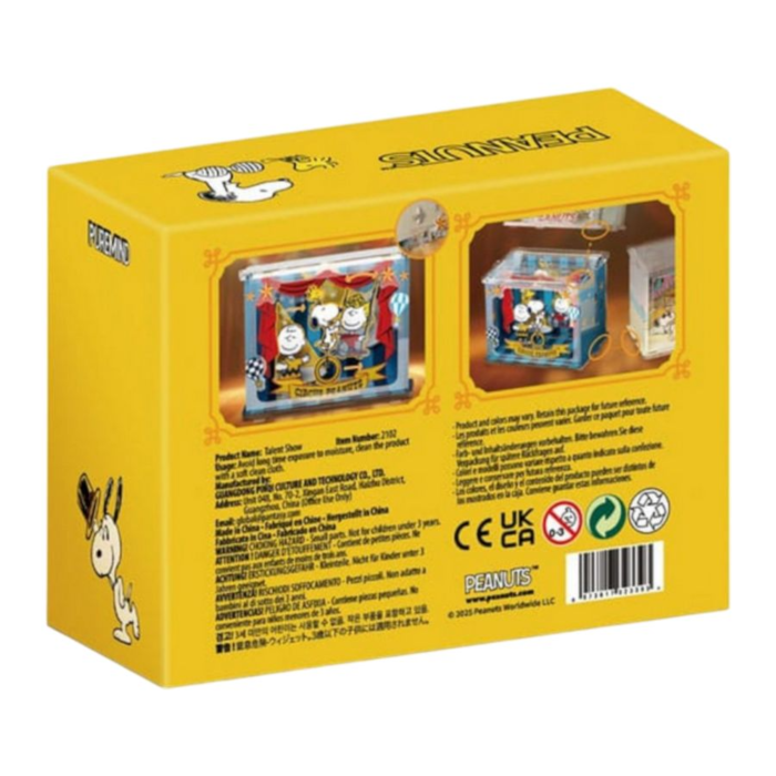 Snoopy Talent Show DIY Mini Scene Wooden Construction Set 9cm
