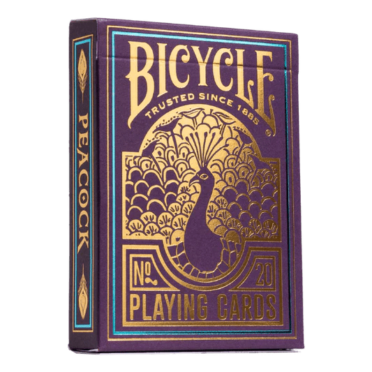 Purple Peacock Bicycle Playing Cards - Mu Shop