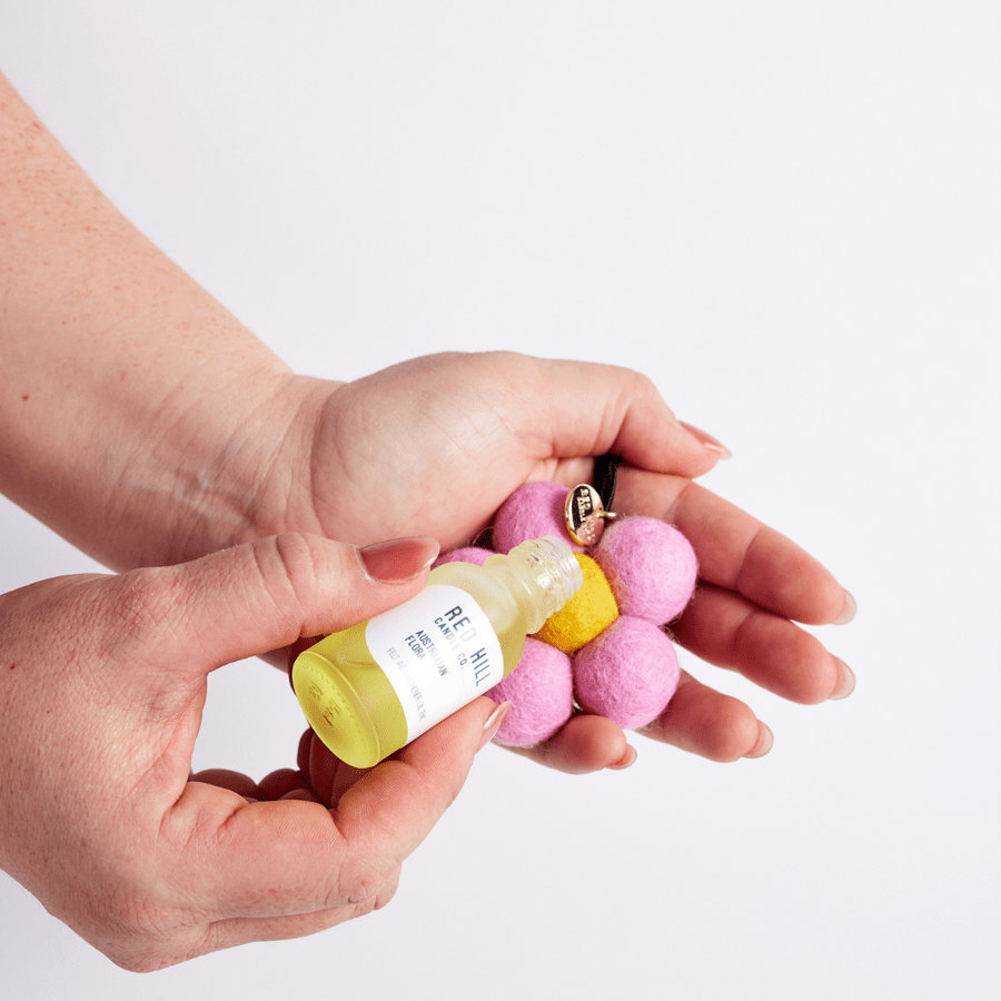 Refill - Champagne & Pomegranate Felt Flower Air Freshener - Mu Shop