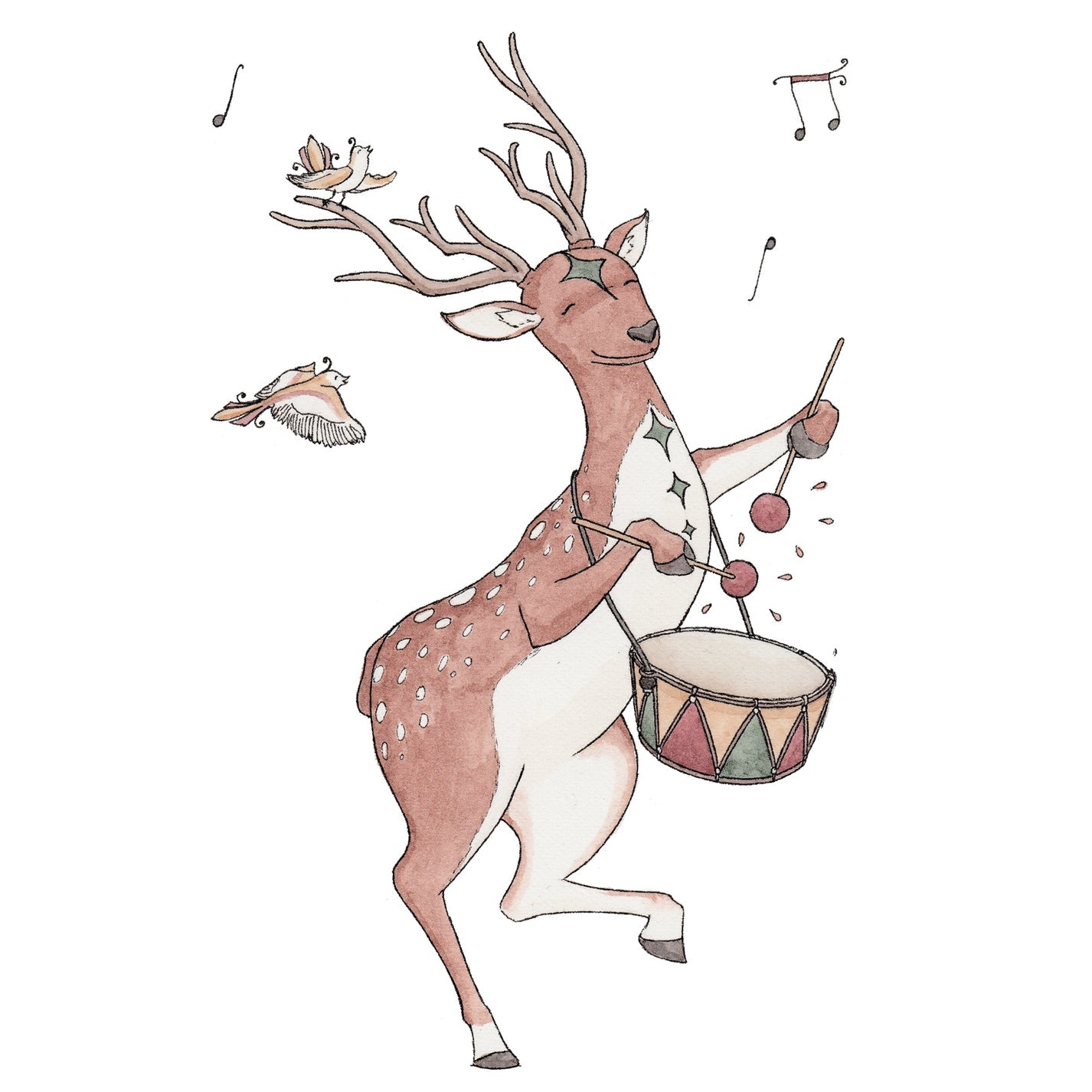 Reindeer Greeting Card - Mu Shop