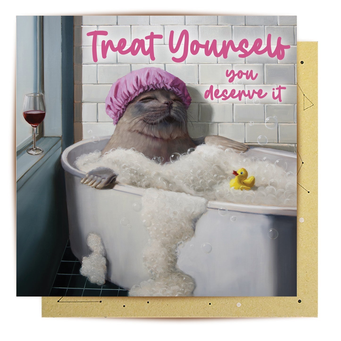 Relaxing Bubble Bath Greeting Card - Mu Shop
