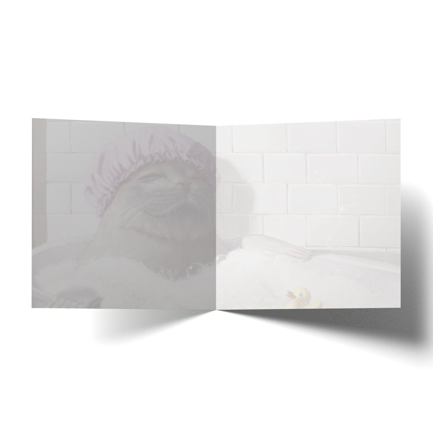 Relaxing Bubble Bath Greeting Card - Mu Shop