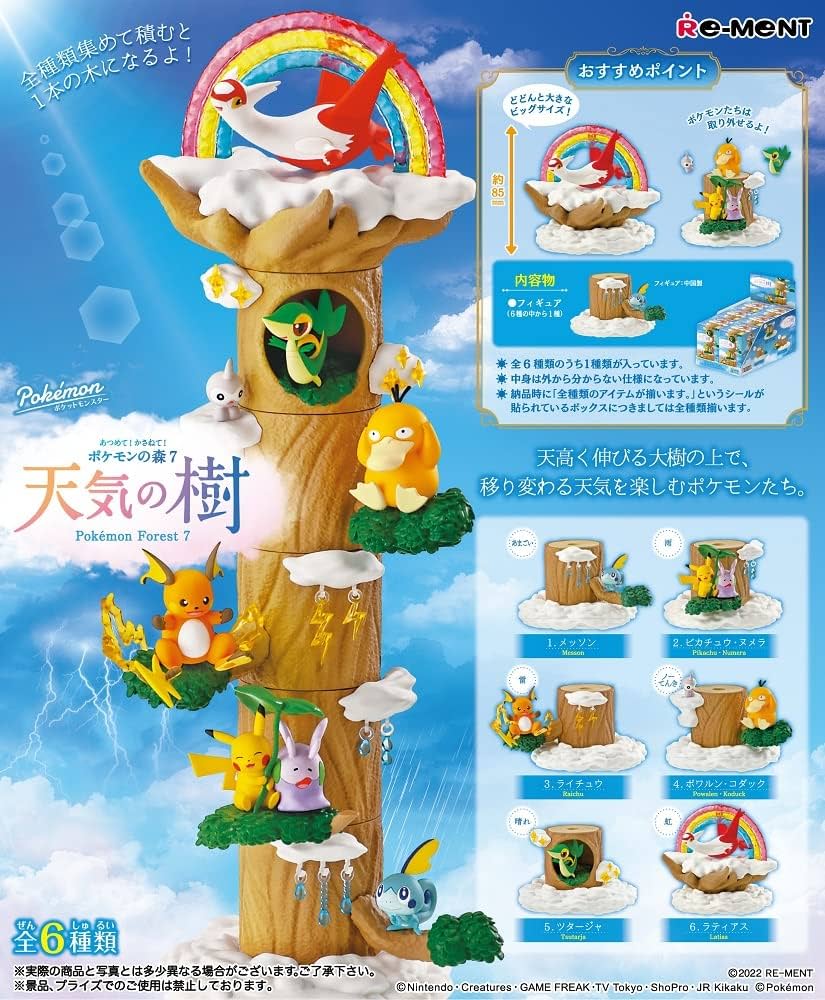 REMENT POKEMON FOREST 7 FIGURE - BLIND BOX - Mu Shop
