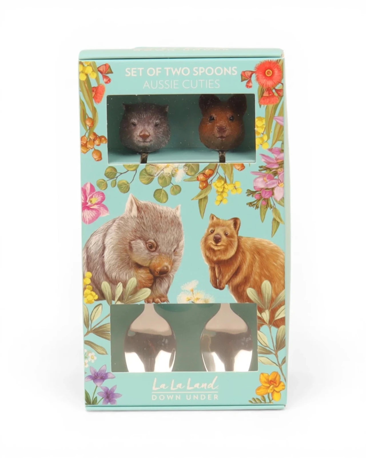 Resin Spoons Aussie Cuties Wombat & Quokka - Mu Shop