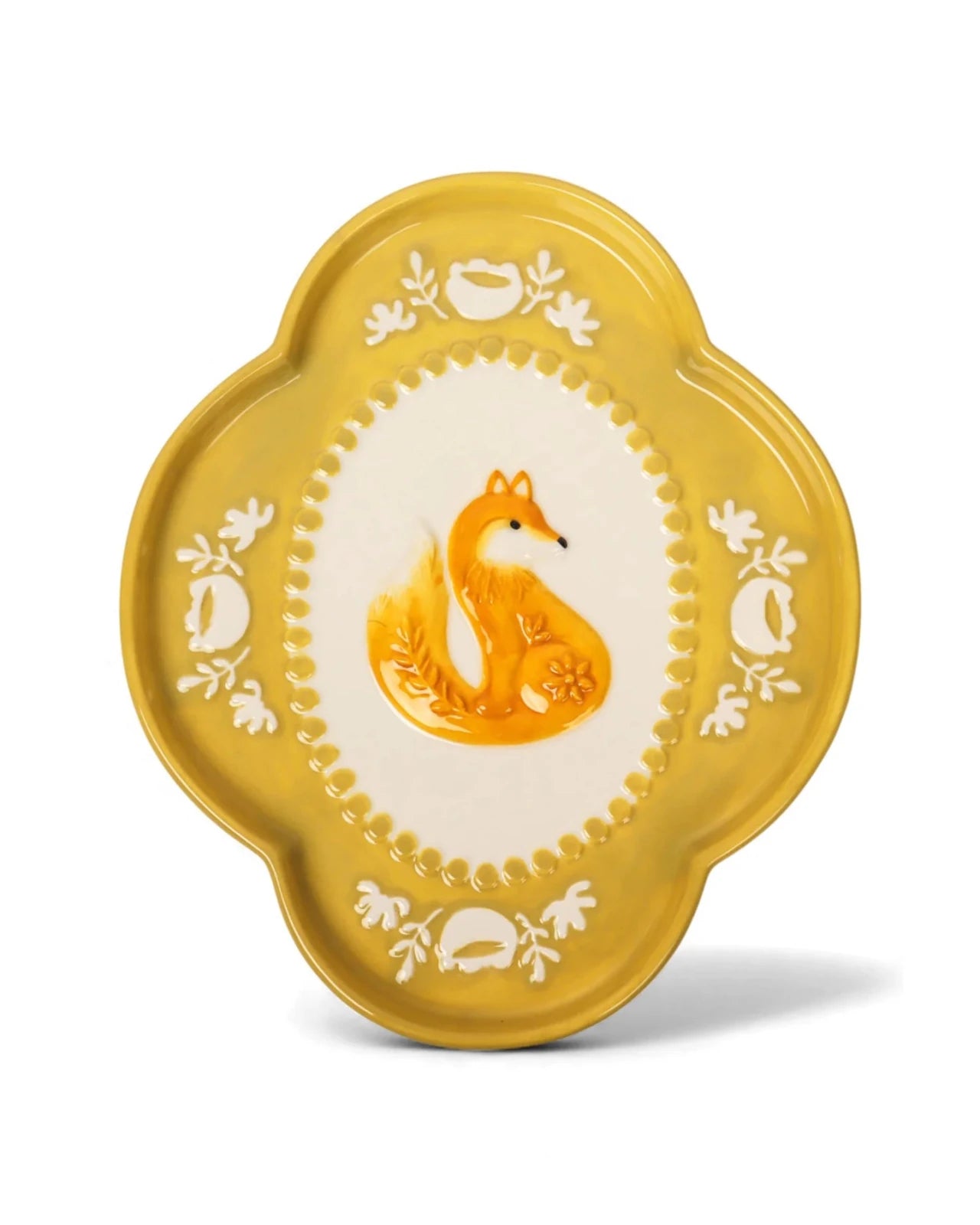 Retro Folk Stoneware Foxy Dish - Mu Shop