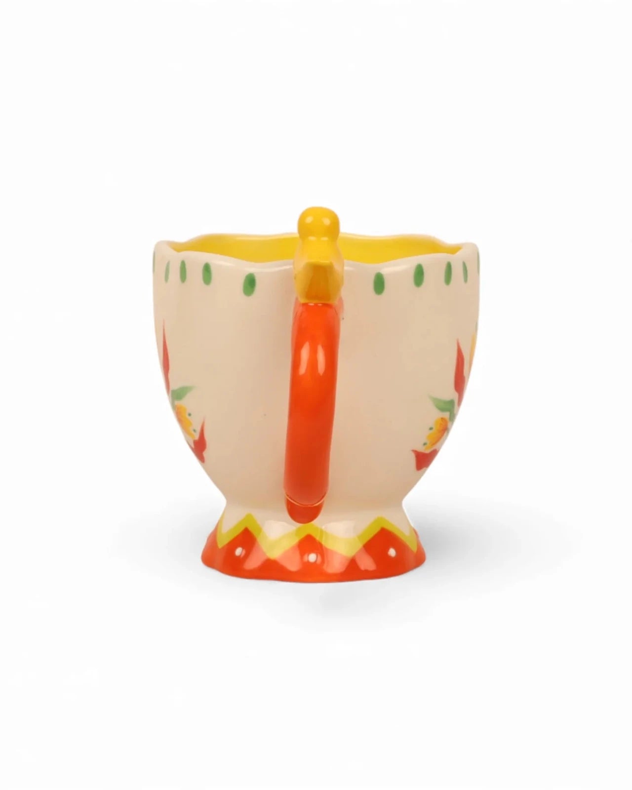 Retro Folk Stoneware Hand Painted Mug - Mu Shop