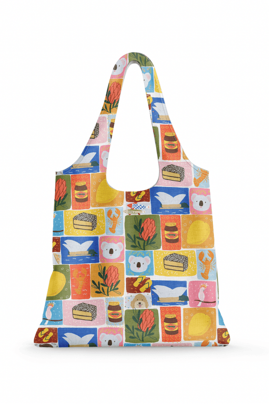 Reusable Shopping Bag - Aussie Icons by Suki McMaster - Mu Shop