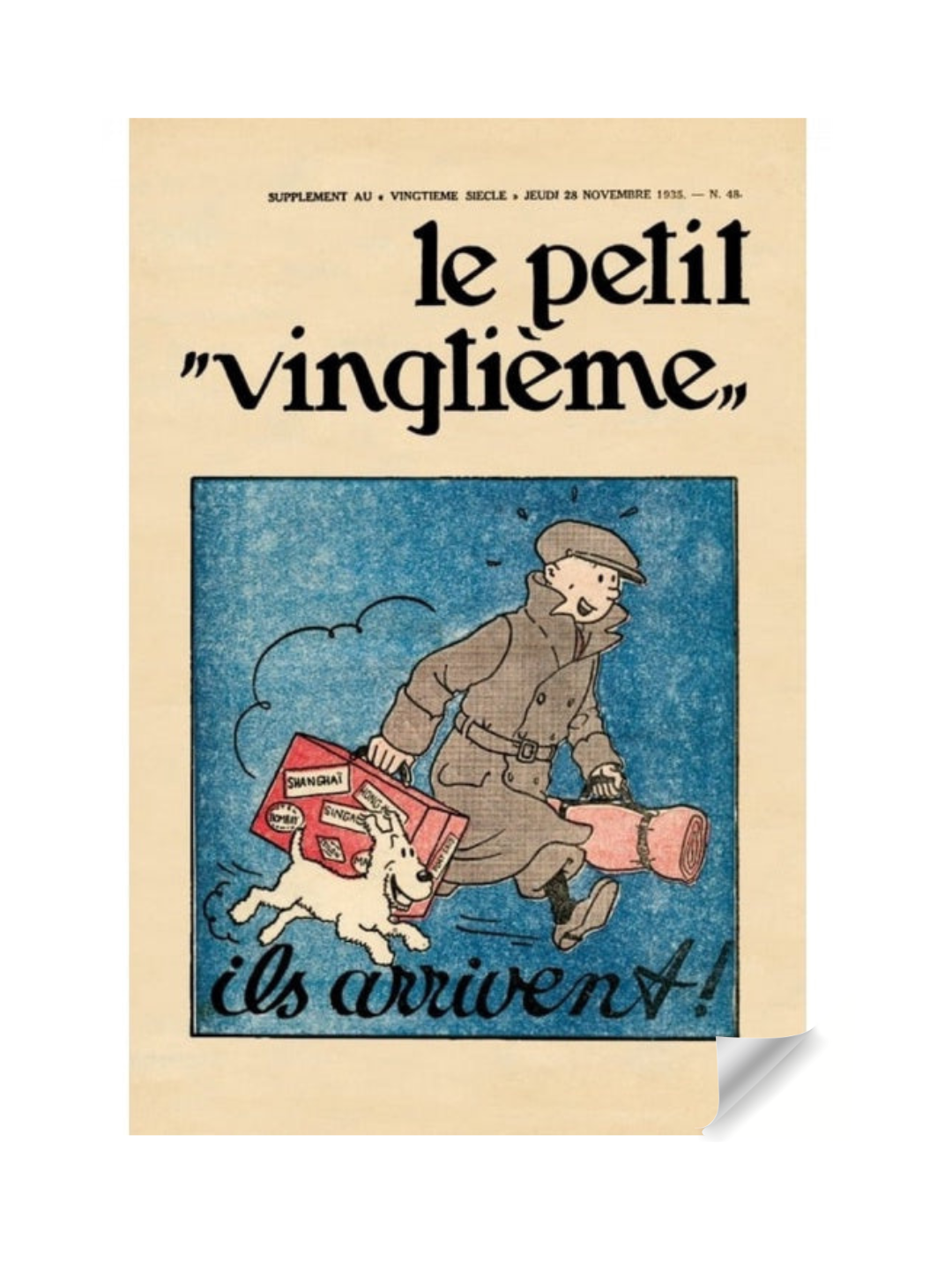Le Petit Vingtième – Ils Arrivent N°48 Poster (40 × 60 cm)