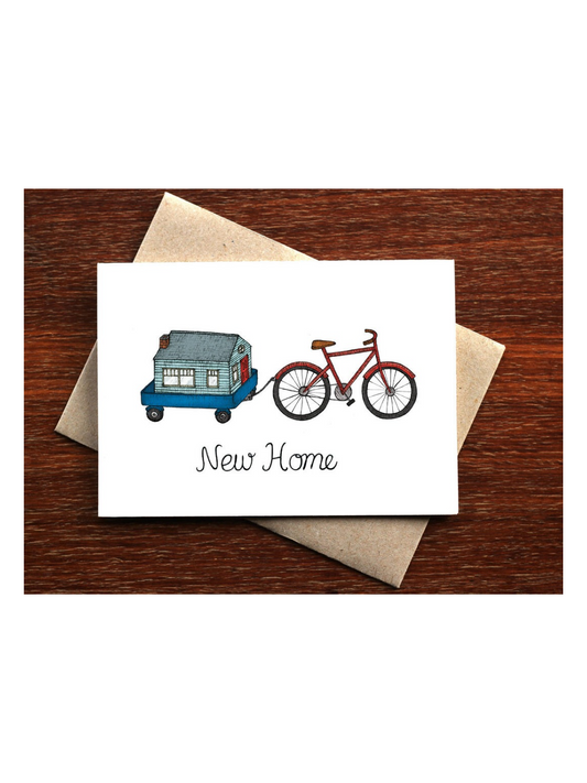 Home on a Bicycle – New Home Card