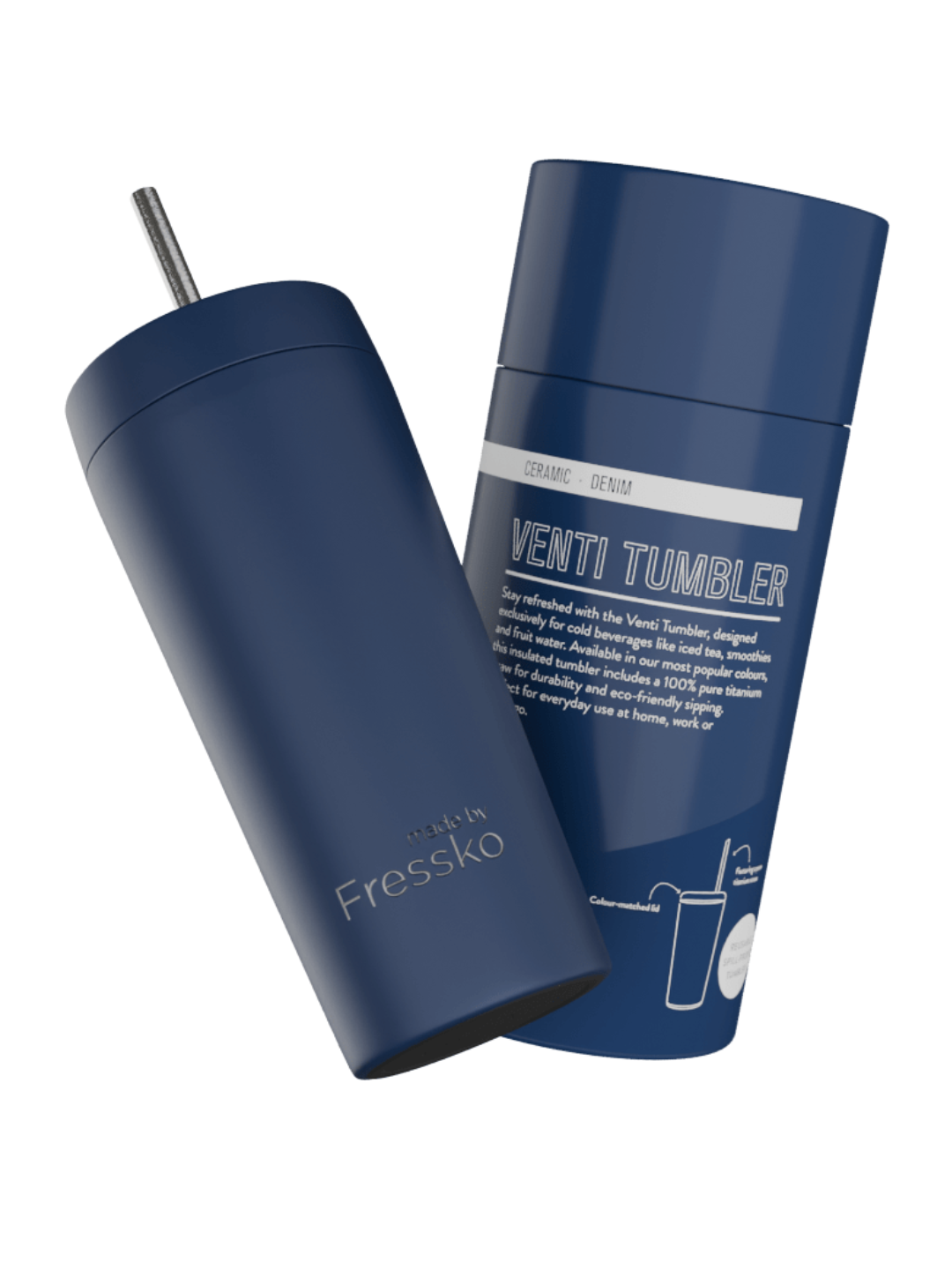 Fressko Venti Tumbler – Denim (20oz / 600ml)