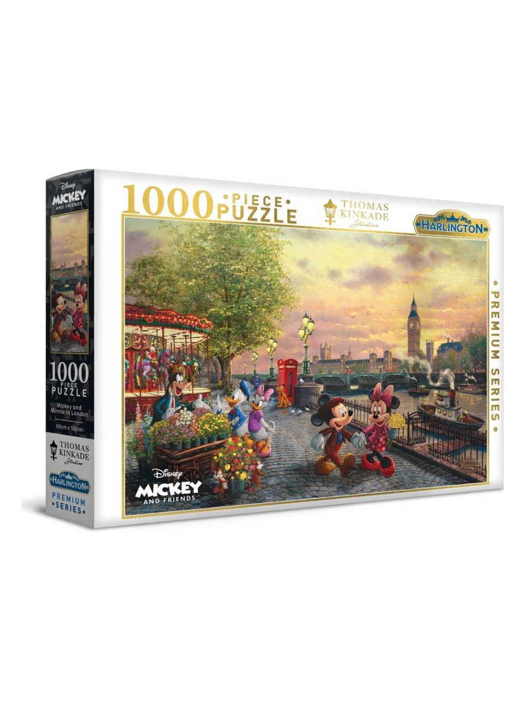 Harlington Thomas Kinkade Disney Mickey and Minnie in London 1000 piece Jigsaw Puzzle